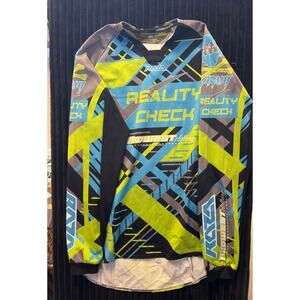 Raza Reality Check Mens Jersey Shirt Size L Motocross MX Racing Long Sleeve